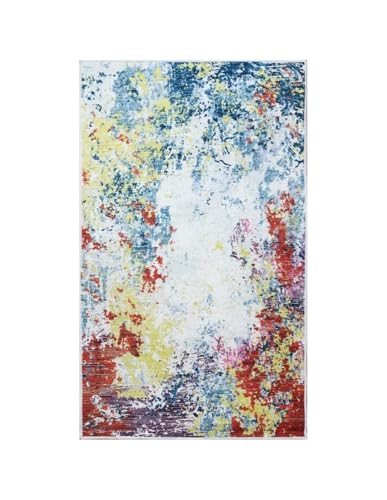 Mani TEXTILE TPS_ART_BLE_80 Teppich, Polyester, Blau, 80 x 150 Mani TEXTILE TPS_ART_BLE_80 Teppich, Polyester, Blau, 80 x 150 von MANI TEXTILE