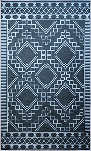 Mani TEXTILE TPS_BERB_NOIR80 Teppich, Polyester, Schwarz, 80 x 150 von MANI TEXTILE