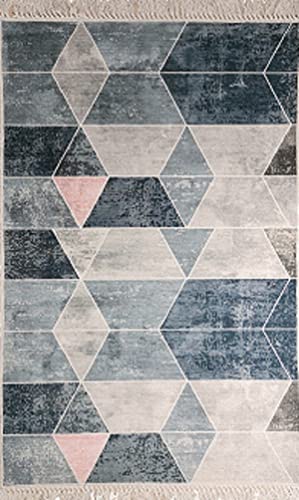 Mani TEXTILE TPS_TREN_PAST120 Teppich, Polyester, Grau, 120 x 180 von MANI TEXTILE