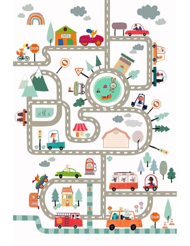 Mani Textile Kinderteppich für Autorennbahn von MANI TEXTILE