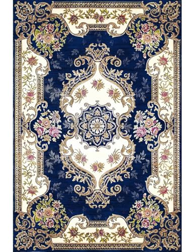 Mani Textile - Orientteppich, Blau, Maße: 200 x 300 cm von MANI TEXTILE