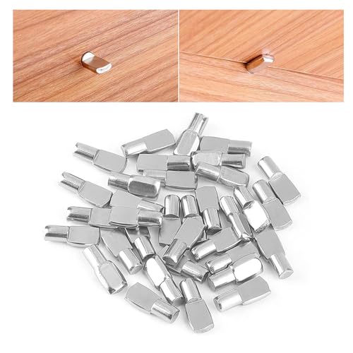 MANICAF 50 Stück Regalbodenträger, 10mm Bodenträger, Einlegeboden Halter Regalbodenhalter, Regalbrett Halterung, Regalträger für Möbel, Schränke, Schränke, Bücherregale, Regale von MANICAF