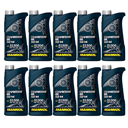 10 x 1L MANNOL Compressor Oil ISO 46 / DIN 51 506 VBL VCL & VDL 10 x 1L MANNOL Compressor Oil ISO 46 / DIN 51 506 VBL VCL & VDL von MANNOL
