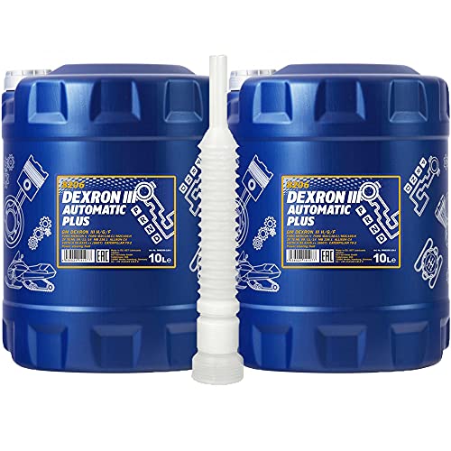 2 x 10L MANNOL ATF Dexron III Automatic Plus/Automatikgetriebe - Servo -oel Rot Dexron3 2 x 10L MANNOL ATF Dexron III Automatic Plus/Automatikgetriebe - Servo -oel Rot Dexron3 von MANNOL