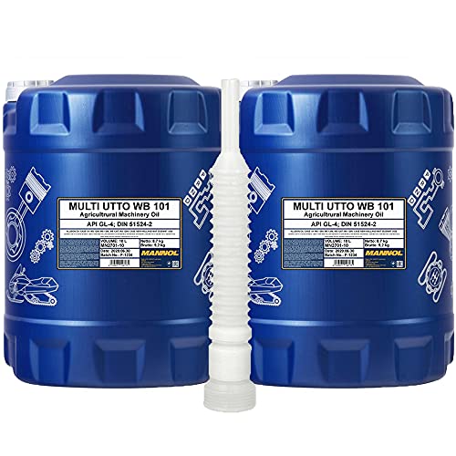 2 x 10L MANNOL Multi UTTO WB 101 API GL-4 / Land- Baumaschinen Getriebe- Hydraulik- Öl 2 x 10L MANNOL Multi UTTO WB 101 API GL-4 / Land- Baumaschinen Getriebe- Hydraulik- Öl von MANNOL