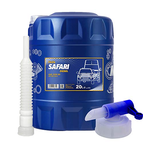 20l, MANNOL 7404 Safari 20W-50 Öl + Ausgießer + Zapfhahn von MANNOL