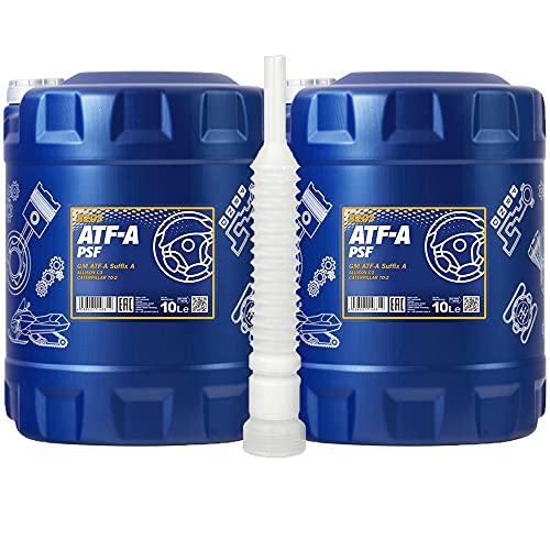 MANNOL 2 x 10L ATF-A PSF/Hydraulik- Servo- oel Suffix-A Rot Lenköl MANNOL 2 x 10L ATF-A PSF/Hydraulik- Servo- oel Suffix-A Rot Lenköl von MANNOL