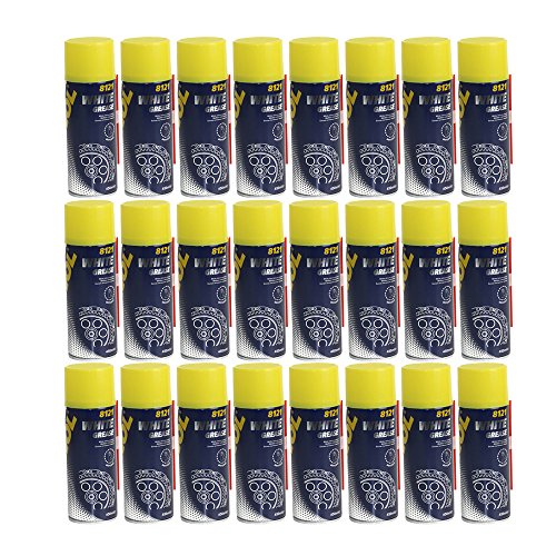 MANNOL 24 x 450ml 8121 White Grease/Lithium Spray Weißes Fett von MANNOL