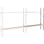 MANORGA Anbauregal mit 2 Ebenen Epsivol One Vormontiert 1.500 x 800 x 2.000 mm von MANORGA