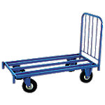 MANORGA Stirnwand-Wagen mit Stangenauflage Blau 1000 x 600 x 1200 mm von MANORGA