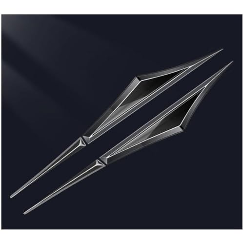 MANQII für Jaguar F-PACE F-Type Coupe I-PACE XE XF XJ Auto Emblem Aufkleber 3D Selbstklebende Emblem-Abzeichen Emblembadge Autoaufkleber Außendekoration Zubehör,A/Black von MANQII