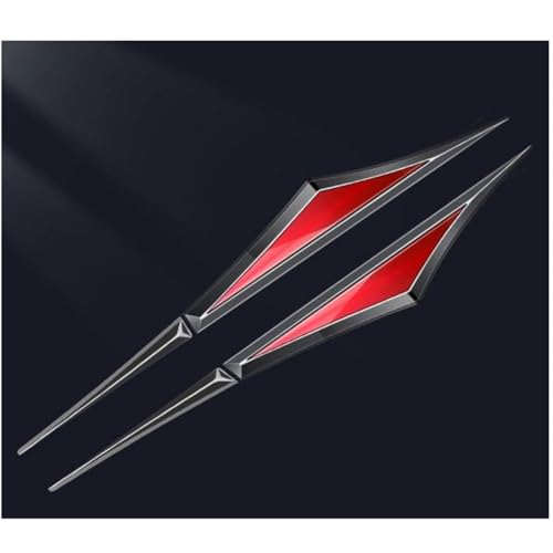 MANQII für Jaguar F-PACE F-Type Coupe I-PACE XE XF XJ Auto Emblem Aufkleber 3D Selbstklebende Emblem-Abzeichen Emblembadge Autoaufkleber Außendekoration Zubehör,D/Black~Red von MANQII