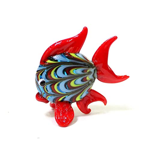 MANQILE Mini-Figur aus Glas mit Meerestieren, süße Tropische Fische, zum Basteln, Ornamente für Zuhause, Schreibtisch, Aquarium, Dekorationszubehör von MANQILE