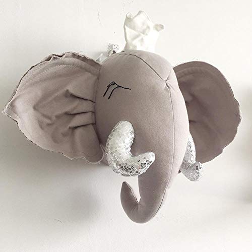 MANQILE Raumdekoration 3D Tierköpfe Elefant Hirschkopf Wandbehang Dekor von MANQILE