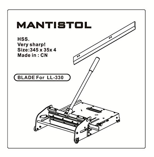 LL-330 Scharfe Wolframstahlklinge für Bodenschneider, 33 cm von MANTISTOL