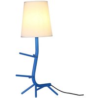 Inspired Mantra Centipede Tischlampe mit Schirm, 1 x E27, Blau / Weiß Inspired Mantra Centipede Tischlampe mit Schirm, 1 x E27, Blau / Weiß von MANTRA