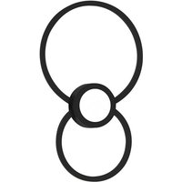 Inspired Mantra Mural Wandleuchte Circles, 24 W, 3000 K, 1440 lm, Mattschwarz, 3 Jahre Garantie Inspired Mantra Mural Wandleuchte Circles, 24 W, 3000 K, 1440 lm, Mattschwarz, 3 Jahre Garantie von MANTRA