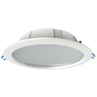 Inspired Mantra Fusion - Graciosa - Rundes 23,5 cm LED-Einbaudownlight, 24,5 w, 3000 k, 1900 lm, weiß, ausgeschnitten 200 mm, IP44 von INSPIRED LIGHTING