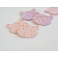 Keramik Magnete Katze Kühlschrankmagnete von MANUKceramics