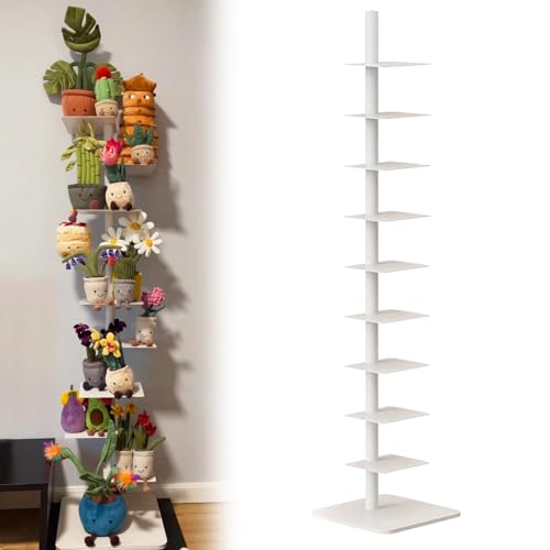MANYOUYOU Schmales Bücherregal, Freie Drehung Auf DREI Seiten, Modernes Bücherregal Für Das Home-Office, Vertikal Oder Horizontal White MANYOUYOU Schmales Bücherregal, Freie Drehung Auf DREI Seiten, Modernes Bücherregal Für Das Home-Office, Vertikal Oder Horizontal White von MANYOUYOU