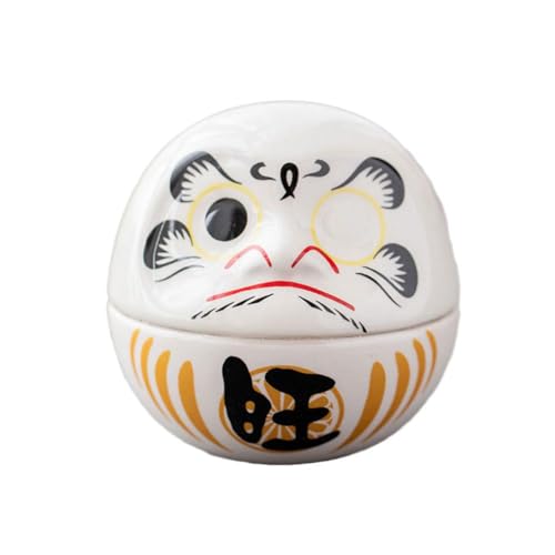 MANYUN Japanische Daruma-Puppe aus Keramik, Glücksbringer, Glücks-Ornament, Landschaft, Geschenke, Zubehör, Dekoration, Miniatur von MANYUN