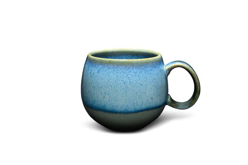 MAOCI teaware for your life Tasse Jumbotasse blau glänzend grau matt Keramik 0,5 L von MAOCI teaware for your life