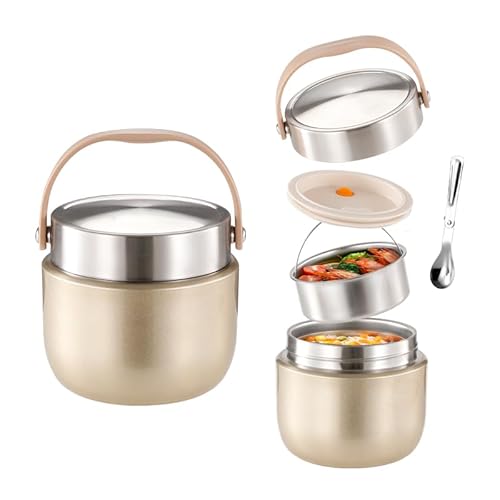 Thermobehälter für Essen 1200ml Edelstahl Warmhaltebehälter mit Löffel Thermobecher Essen Isolierter Lebensmittelbehälter Thermobox Suppen Speisebehälter Unterwegs BPA-frei Thermoschüssel mit Deckel Thermobehälter für Essen 1200ml Edelstahl Warmhaltebehälter mit Löffel Thermobecher Essen Isolierter Lebensmittelbehälter Thermobox Suppen Speisebehälter Unterwegs BPA-frei Thermoschüssel mit Deckel von MAOYUAN