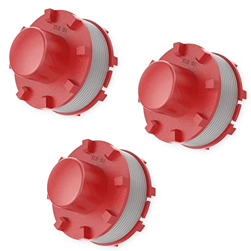 3 Stück Φ2mm 8m 3405096 Ersatz Autofeed Spule Linie,Rasentrimmer Fadenspule,Rasentrimmer Zubehör Nylon Spulen für Einhell GE-CT 36/30 Li E Akku Rasentrimmer von MAOZHOU