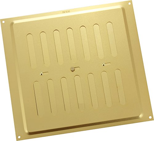 MAP 949-33 Verstellbare Lüftungsgitterabdeckung aus Metall, 22,9 x 22,9 cm, dreifach verschiebbar, Hit & Miss Aluminiumgitterabdeckung (229 x 229 mm), Gold MAP 949-33 Verstellbare Lüftungsgitterabdeckung aus Metall, 22,9 x 22,9 cm, dreifach verschiebbar, Hit & Miss Aluminiumgitterabdeckung (229 x 229 mm), Gold von Map