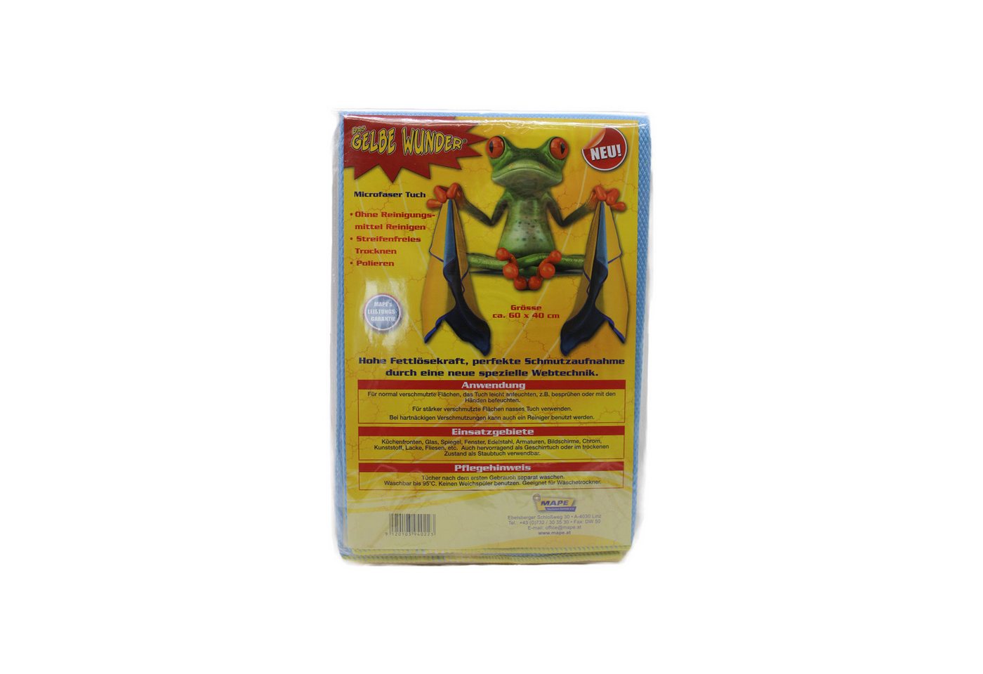 MAPE MAPE DAS GELBE WUNDER MICROFASERTUCH 3 Stück 60x40 Mikrofasertuch MAPE MAPE DAS GELBE WUNDER MICROFASERTUCH 3 Stück 60x40 Mikrofasertuch von MAPE