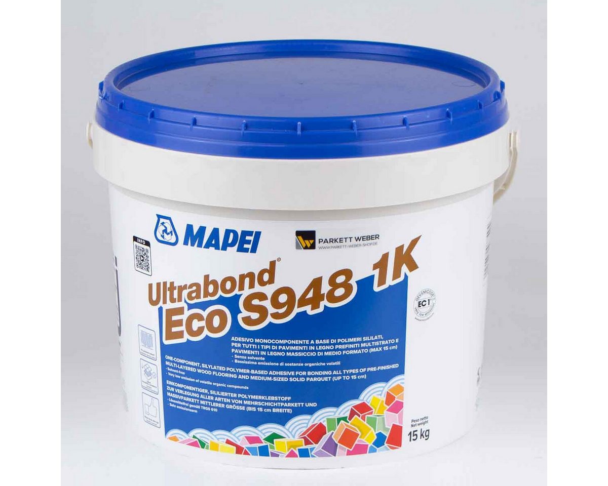MAPEI Parkettkleber Mapei Ultrabond Eco S948 Parkettkleber elastisch 15 kg MAPEI Parkettkleber Mapei Ultrabond Eco S948 Parkettkleber elastisch 15 kg von MAPEI