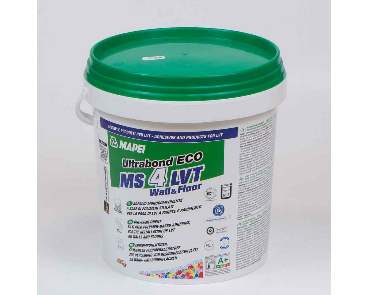 MAPEI Vinylboden Mapei Ultrabond Eco MS 4LVT Wall & Floor 1K-Hybridklebstoff 7 kg von MAPEI