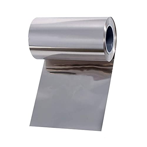 1 Stück 100 cm lange reine Nickelplatte, Blechfolie, 99,9% Nickel, Metallrolle for Löten und Schweißen(0.4 x 100mm x 1m) von MAPFei