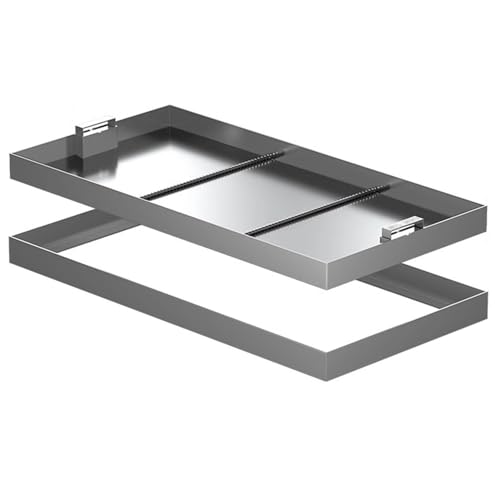 1 Stück unsichtbarer Schachtdeckel aus 304ss mit verdecktem Griff – robuster versenkter Kanaldeckel for Inspektionskammer(30x25cm) von MAPFei