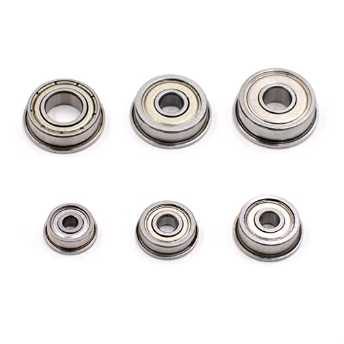 10 Stück Flanschkugellager F623zz F624zz F625zz F604zz F606zz F688zz for 3D-Drucker, Rasenmäher und Elektrowerkzeuge(F606ZZ) von MAPFei