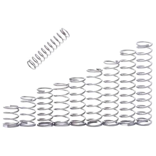 10 Stück anpassbare Druckfedern aus Edelstahl – 1,8 mm Drahtdurchmesser, 10 mm – 100 mm Länge, offenes Ende(22mmx25mm) von MAPFei