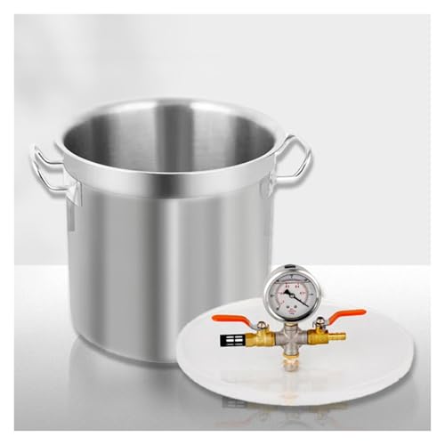 Vakuumkammer-Set mit Acryldeckel zur Holzstabilisierung und Epoxid-Entgasung – 6 l bis 100 l Fassungsvermögen(21 L) von MAPFei
