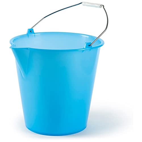 MAQA 1 Eimer mit Kunststoffgriff, 15 l, Reinigungseimer mit blauem Ausgießer, Messeimer von MAQA