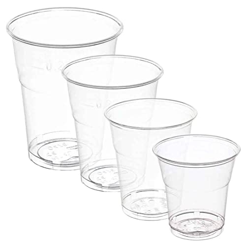 MAQA 50 Stück Transparente Cocktailgläser 100-120-250-400 ml recycelbare Kristallgläser Bier- und Wassergläser starres Mitnahmeglas 400 ML MAQA 50 Stück Transparente Cocktailgläser 100-120-250-400 ml recycelbare Kristallgläser Bier- und Wassergläser starres Mitnahmeglas 400 ML von MAQA