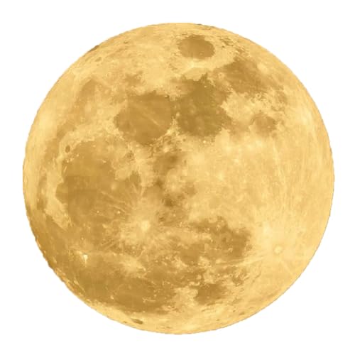 Moon Badezimmermatte, Kreis, Badematte, Universum, Badezimmerteppiche, weich, dünn, Kieselgur, Bodenteppich, WC-Eingangsmatten, wasserabsorbierend (Gold, 23,6) von MAQCHGO