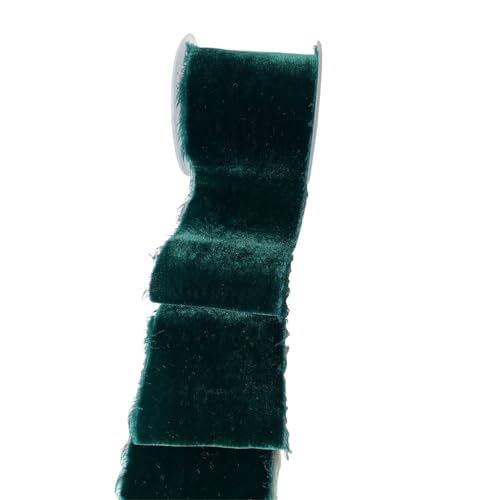 2 Rollen Samtband mit ausgefransten Kanten for Hochzeitsverpackungsband FüR Handwerk(Color8) von MAQDDO