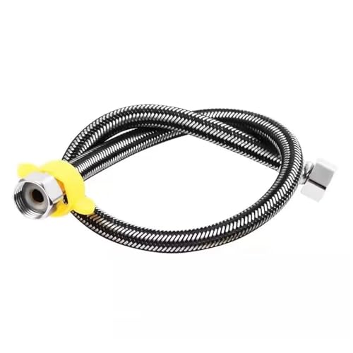 2 Stück 1/2 Zoll Edelstahl Sanitär explosionsgeschützte flexible geflochtene Schlauch Wasserleitung Dusche Badezimmer Zubehör FüR KüChenarmatur(Color A,100cm) von MAQDDO