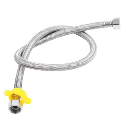 2 Stück Edelstahl Sanitär Flexibler Geflochtener Schlauch Wasserhahn Wasserleitung Wasserhahn Anschlussrohr Garten Wasseranschluss FüR KüChenarmatur(30cm) von MAQDDO