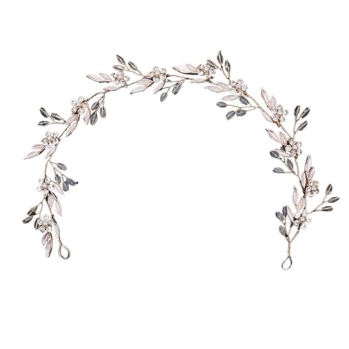2 stücke Hochzeit Kopfschmuck Kristall Blume Braut Hairwear Haarband for Frauen Party Zubehör Schmuck FüR Hochzeiten(Gold) von MAQDDO