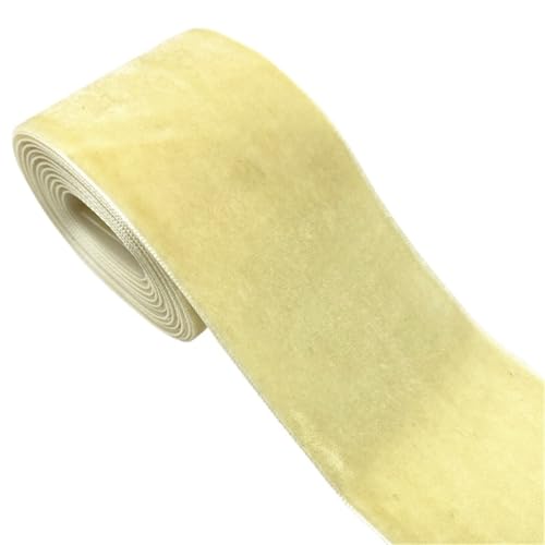 6 stücke Samt Band Handgemachte Hochzeit Party Dekoration for Geschenk Verpackung DIY Haar Bowknot Nähen Stoff FüR Handwerk(Ivory) von MAQDDO