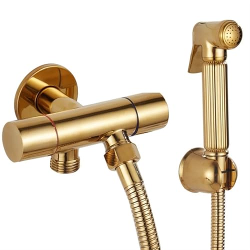 Bidets Sprayer Toilette Ecke Handheld Hygienisch Garten Wasserhahn Bidet Kopf Haustier FüR Dusche(120cm) von MAQDDO