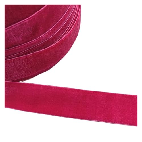 Einseitige Linie Polyester-Samtband for Bowknot-Weihnachtsfeier-Dekorationen FüR Handwerk(Color 8,6mm) von MAQDDO