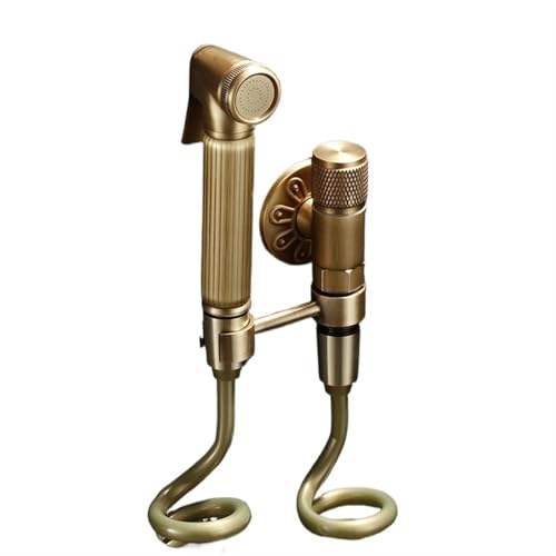 Hand Bidet Sprayer Douche Toilette Kit Antik Bronze Duschkopf Messing Ventil Set Jet Wasserhahn Garten Armaturen FüR Dusche(Style 2) von MAQDDO