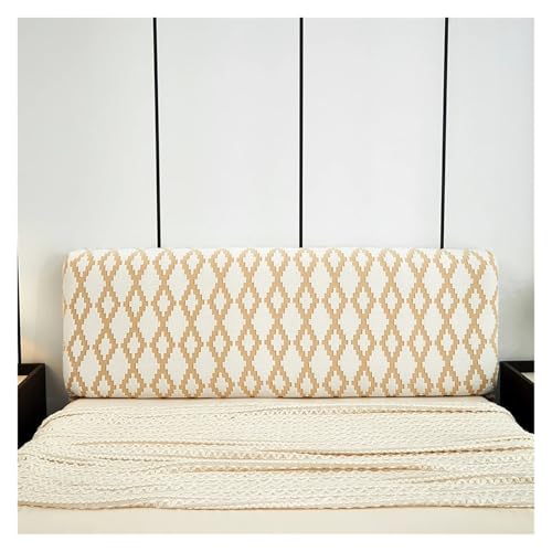 MAQDDO 1 PC Kopfteil Abdeckung Elastische Nacht for Bett Protector Elegante Bedboard Schonbezug FüR Schlafzimmer(Orange,150cm) von MAQDDO