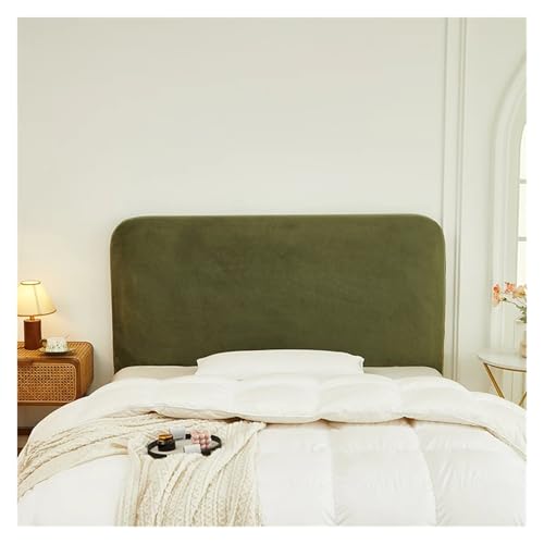 MAQDDO 1 PC-Kopfteilbezug, elastischer Nachttischbezug for Bett im Schlafzimmer, weich, leicht zu reinigen FüR Schlafzimmer(Green,180cm) von MAQDDO